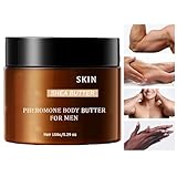Parfümierte Körperbutter für Männer – 150 g Feuchtigkeitscreme für die Körperpflege | Natürliche pflegende Lotion für Männer | Professionelle Reisende Väter Ehemänner Freunde Morgenroutine