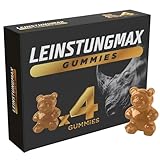 Leinstungmax Gummies mit Schwarzem Maca Extrakt & Tribullus Terestris – Extra stark für aktive Männer intime Momente – Sofortwirkung – Instant Energie & langanhaltende Wirkung – 4 Kaubonbons