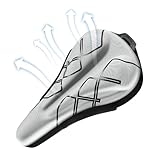 Zestvria Fahrradsitzkissen, Fahrradsitzbezug, bequem, rutschfest, Ersatz für Fahrradsattel, schweißfest, wasserdichte Sitze