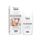 ISDIN FotoUltra Active Unify LSF 50+, Hellt auf und vereinheitlicht den Hautton, Sonnencreme mit dreifach aufhellender Wirkung, 50 ml