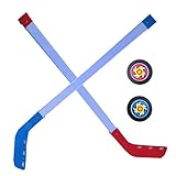 SFALCI Eishockeyschläger-Set, Jugend-Street-Hockey-Set, ABS-Hockey-Trainingsausrüstung, Kinder-Street-Hockey-Schläger und Ball-Set, Indoor-Outdoor-Hockey-Set für Jungen, Mädchen über 3 Jahre