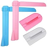 CHENKEE Fondant Deko, 4 Stück Tortenglätter Torten Zubehör Fondant Glätter Fondant Werkzeug Cutter Einstellbare DIY Backen Dekorieren für Sugarcraft, Buttercreme, Zuckerguss