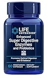 Life Extension - Enhanced Super Digestive Enzymes mit Probiotika | Unterstützung für die Verdauung und Nährstoffaufnahme - 60 vegetarische Kapseln