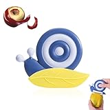 Kinder Sparschäler, Schnecke Keramik Schälmesser mit Nicht Rutschem Griff, Kartoffelschäler, Obstschäler Universalschäler, Spargelschäler, Tragbarer Gemüseschäler, Kinderschäler für ab 3 jahre