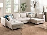 Lisa Design Rune – Wohnlandschaft – 7-Sitzer – skandinavischer Stil – rechts Beige