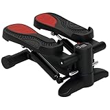SPORTNOW Mini-Stepper für Zuhause Stepper Hometrainer mit LCD-Display, Fitness-Stepper bis 100 kg für Beintraining, Home Office Fitness Exercise, Schwarz