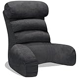 SOOYUZXXED Lesekissen für Bett und Sofa，Rückenkissen für Bett，Lesekissen mit Rückenlehne für Erwachsene ，Bequem zum Sitzen, Lesen & Fernsehen in Boden oder Sofa（Charcoal，65 * 30cm）