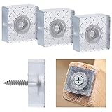 20 Stück Quadratisch Gummipuffer，Platz rutschfeste Gummifüße Pads Protektoren Möbel für Stuhl, Sofabeine, aus Holz reduzieren Geräusche(29mm)