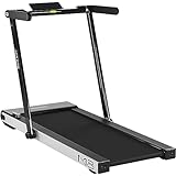 MAXXUS Laufband M8 - Elektrisch, 2 PS, 12 km/h, Klappbar, Lauffläche 125x45 cm, mit Bluetooth, LCD, App Steuerung, Rollen, Tablet Halterung, Silber - Fitnessgerät für Zuhause, Gym, Training, Laufen
