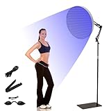 50W Solarium für Zuhause, 250 LED 460nm Blaues Licht Bräunungslampe Sonnenlampe Bräunungslampen, Halterung 360 Grad Verstellbar, Höhenverstellbar, Hause Tageslicht für Körper und Gesicht