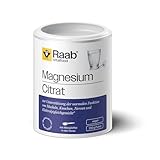 Raab Vitalfood® Magnesiumcitrat Pulver (200 g) - 100% Magnesiumcitrat ohne Zusätze, gut zu dosieren, ideal für Sportler - für Muskeln, Nerven, Elektrolyt-Haushalt - laborgeprüft, vegan
