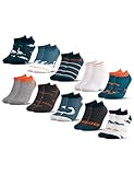 Occulto Jungen & Mädchen Motiv Sneaker Socken 10er Pack (Modell: Motivo) Dinosaurier 31-34
