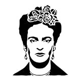 LaserCad Schablonen FRIDA KAHLO (FK10, FRIDA KAHLO Portrait, DIN A6) Graffiti Stencil für Airbrush, Deko, zum Malen