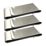 Beaupretty 3 Stück Metal Geldklammer Kartenhalter für Kreditkarten Bargeld aus Robustem Metall Vielseitig Einsetzbar für Business Reise