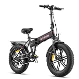 Fafrees ENGWE E Bike Klapprad, 20 Zoll Elektrofahrrad für Herren Damen mit 48V 13AH Akku, 40-120KM Elektrofahrräder, EP-2 PRO (Schwarz)