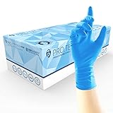 Unigloves PRO.TECT Blue Blue XHD+ GA0104 – Mehrzweck-, puder- und latexfreie Einweghandschuhe, groß, Box mit 50 Handschuhen