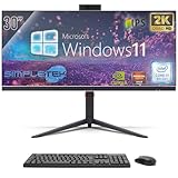 SIMPLETEK - All in One PC 30' IPS 2K Core i7 RTX 4060 8GB | Windows 11 Professional - 64GB DDR4 960GB SSD M2 + 2TB | All-in-One Gaming Desktop-PC WiFi6 HDMI