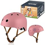 LIONELO Helmet Schutzhelm für Kinder, verstellbar 50-56 cm, Kinnschutz, Intertek zertifizierter Helm für Mädchen und Jungen, Größe S