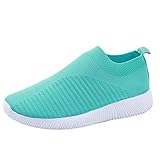 Sneaker Damen Mesh Slip On Walkingschuhe Damen Mit Dämpfung Schlupfschuhe Mit Dämpfung Walkingschuhe Ohne Schnürsenke Damensneaker Flache Hallenschuhe Leichte Sportschuhe Chunky Laufschuhe Rutschfest