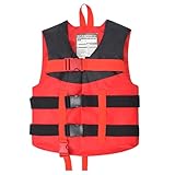 Schwimmwesten für Erwachsene und Kinder mit Verstellbarem Sicherheitsgurt Rettungsweste für Kajak Bootfahren Paddeln Schwimmen(Schwarz,L)