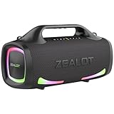 ZEALOT Bluetooth Lautsprecher S79,100W Stereo Sound für Draußen,XBass,Bluetooth 5.2,USB-C, 24000mAH,Dual Pairing,IPX6 Wasserdicht,für Camping,Beach,Pool,Garten