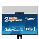 Vaxson Anti Spy Schutzfolie, kompatibel mit Iiyama ProLite XUB2490HSUH-B1 23.8' Monitor, Displayschutzfolie Privatsphäre Schützen Bildschirmschutz [nicht gehärtetem Glas ]