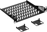 10 Zoll (25,4 cm) 1U Server-Rack-Regal, belüftet, Freischwinger, montiert in einem Regal für 10 Zoll (25,4 cm) Geräteschrank, Netzwerk oder Regal, solide Bauqualität und hervorragende Belüftung