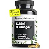 Vitamin D3 + K2 + Omega 3 – Premium K2VITAL® von Kappa 99,7+% All-Trans K2 – Premium Omega 3 in Triglycerid Form und bioverfügbares D3 – in Deutschland produziert & laborgeprüft