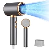 Journeyside 2000W Haartrockner Ionen, Professioneller Haartrockner mit 1 Fön Concentrators, 2 Geschwindigkeit/3 Temperaturstufen + Abkühlstufe, Überhitzungsschutz, für Home-Styling