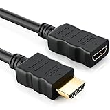 deleyCON 5m HDMI Verlängerung Kabel - Kompatibel zu HDMI 2.0a/b/1.4a - UHD 4K HDR 3D 1080p 2160p ARC - High Speed mit Ethernet - Schwarz