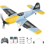 FTJKGH RC Flugzeug BF-109 Messerschmitt, 2.4GHz RC Plane 3-Kanal-RTF RC Segelflugzeugspielzeug, 6-Achsen-Gyro-Stabilisator, RC Steuerung RTF für Anfänger, Kinder, Erwachsene