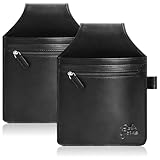 Robin Goods® 2X Kellnertasche Kellnerportemonnaie Kellnerbörse Kellner Geldbörse Geldwechsler - formschönes Portemonnaie für Kellner - Kellnerhalfter Kellnerholster (schwarz - 2 Stück)