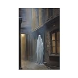 BNVJFNE Gotischer Geisterdruck, Kunstposter, Leinwand, Poster, Schlafzimmer, Dekoration, Landschaft, Büro, Raumdekoration, Geschenk, 50 x 75 cm