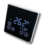 SM-PC®, Raumthermostat Thermostat programmierbar LED Touchscreen Digital schwarz #a61