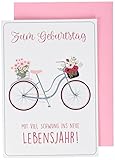 Geburtstagskarte Lifestyle - Fahrrad - 11,6 x 16,6 cm