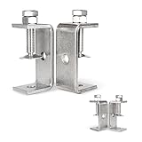 AKOLAFE 4 Stück C Klemme 65mm C Zwingen 304 Edelstahl Schraubklemme Roubste Trägerklemme Silbrige Tischklemme 37-62mm Schraubzwinge Für Holzbearbeitung, Schweißtischlerei, Tischlerei