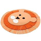 MAGICLULU Fühlte Löwenanhänger Wand Dekorationen von LED kinderzimmer Cartoon-Löwen- Tiere hängende Dekoration Raumdekoration zum Aufhängen Wohnkultur Filzstoff