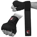 Belicon Sports Box-Innenhandschuhe, für Kickboxen, Boxen und andere Kampfsportarten, Boxhandschuhe für Männer und Frauen (Black, L)