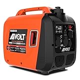 AIVOLT 3300W Benzin Inverter Generator 4-Takt Tragbarer Silent Generator für Camping Caravan - Echte Sinuswelle, super leicht, ultra leise