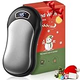 LIUWID Handwärmer Elektrische 10000mAh Tragbare Taschenwärmer USB Powerbank, Wiederaufladbar Handwärmer Temperatureinstellung 40