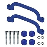 Chaies Klettergriffe, Klettergriffe, wetterfeste Spielgriffe | Set mit 2 rutschfesten Griffstangen, verstärktes Spielfeld-Zubehör für Hof, Schule,