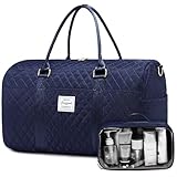 LOVEVOOK Handgepäck Tasche, Sporttasche Damen Mit Schuhfach, Reisetasche Groß 35L, Weekender Mit Laptopfach Gym Bag Women Travel Duffle Bag Kliniktasche Geburt Saunatasche Für Flugzeug Frauen Arbeit