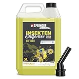 SPRINGER GX1000 - - Insektenentferner 5L - - Materialschonende Rezeptur - - Tiefenwirksame Formel - - Insekten-Reiniger für hartnäckige und angetrocknete Insektenreste