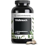 natural elements Weihrauch Kapseln – 1176mg Extrakt aus indischem Weihrauch – 85% Boswelliasäuren – hochdosiert & vegan – Vorrat für 5 Monate – in Deutschland produziert & laborgeprüft