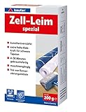 Baufan Zell-Leim spezial - 200g I Kunstharzverstärkter Spezial Tapetenkleister mit extra hoher Klebkraft für schwere Tapeten I Tapetenleim 20 - 25 m2