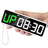 REACHER Tragbare Gym Timer & Uhr, Countdown/UP,Stoppuhr,Crossfit,Workout Intervall Sport mit Leistungsstarke Batterie, Starkem Magnet, Lautstärkeregler, Digital Fitness Timer für Home Gym Garage