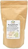 TOPFRUITS Konjakmehl 500g Glucomannan Pulver - extra fein gemahlen - 36000 cps - Spitzenqualität