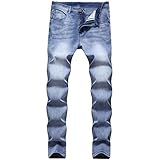 Betory Diesel Herren-Jeans, lässig, Denim, Baumwolle, elastischer Bund, Kordelzug, bequem, Arbeit, Jeans, Cargohose, Herren, klassisch, lässig, Denim, 1 x Dunkelblau, 32