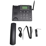 Luocute Schnurloses Telefon, Dual-SIM-Karte, 2G-Festnetztelefon mit Radiowecker, 5 Tage Standby-Zeit, Stabiler Signalempfang, für Home Call Center Hotel