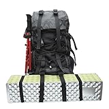 Genérico Reiserucksack, Trekkingrucksack mit Innenrahmen, 60 l, wasserdicht, mit Flüssigkeitszufuhr, für Reisen, Rennen, Radfahren, Camping, Überleben, Herren, Damen